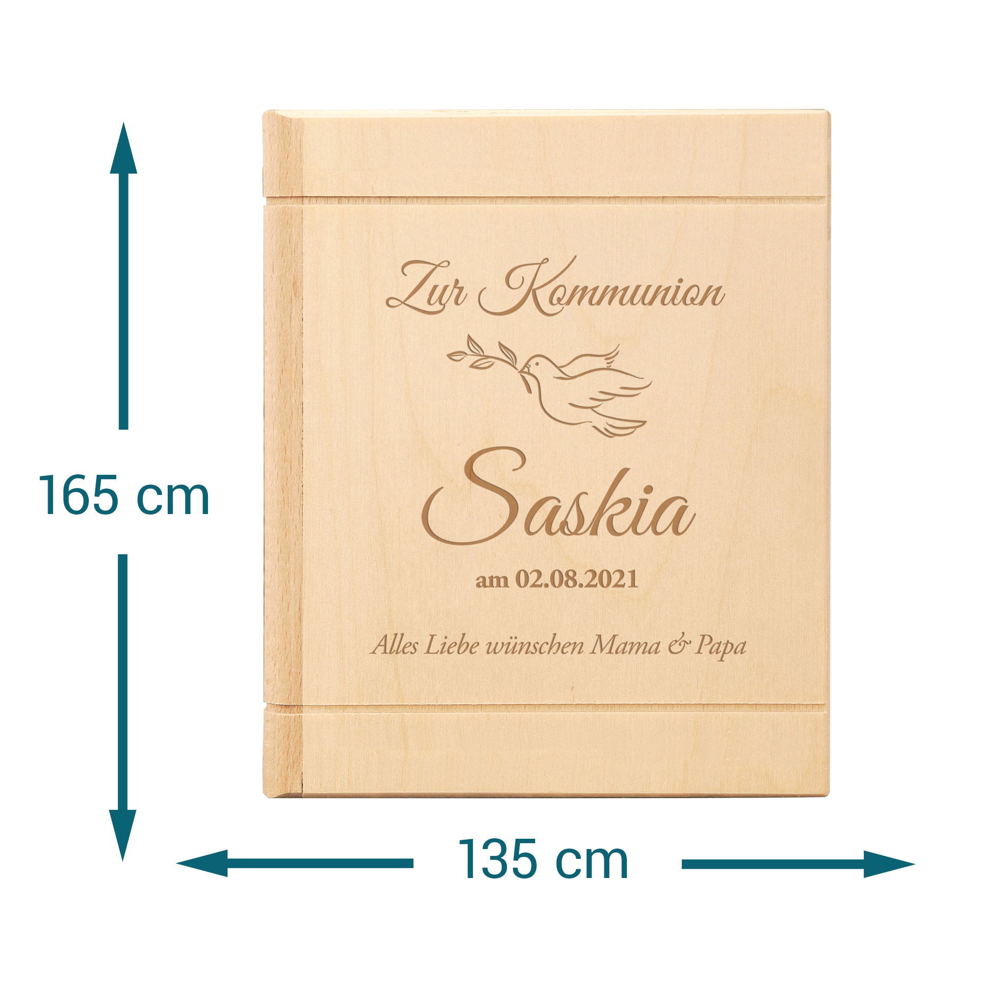 Sparbuch mit Gravur zur Kommunion