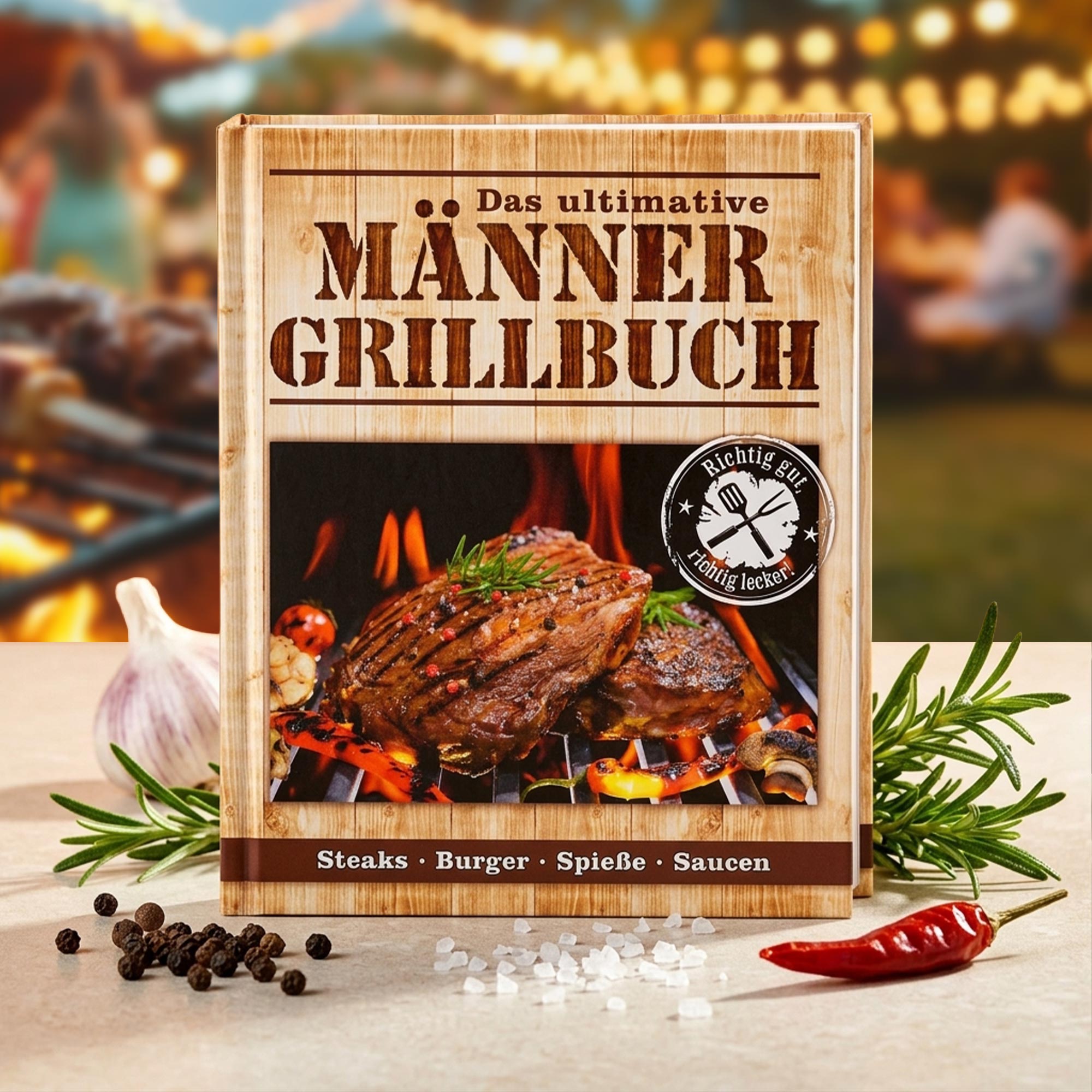 Männer Grillbuch - Grillgeschenk Männer Grillbuch - Grillgeschenk
