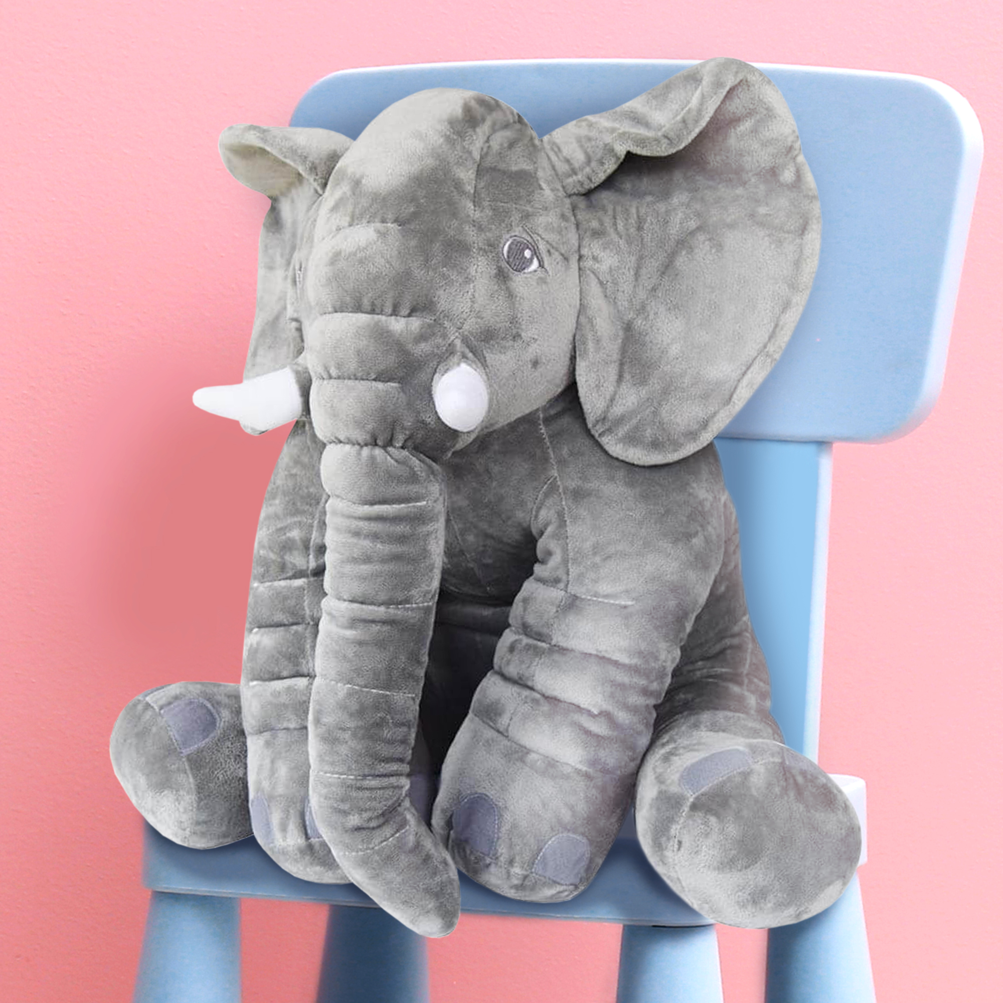 Plüschtier Elefant 2in1 - Baby Kuschelkissen & Kinderspielzeug